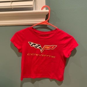 Red Corvette Crop Top